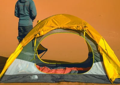 camping salvaje nocturno en Merzouga