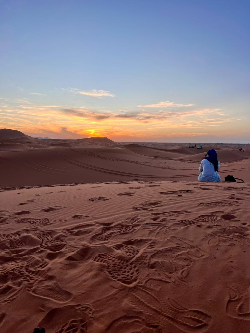 merzouga camello atardecer paseo