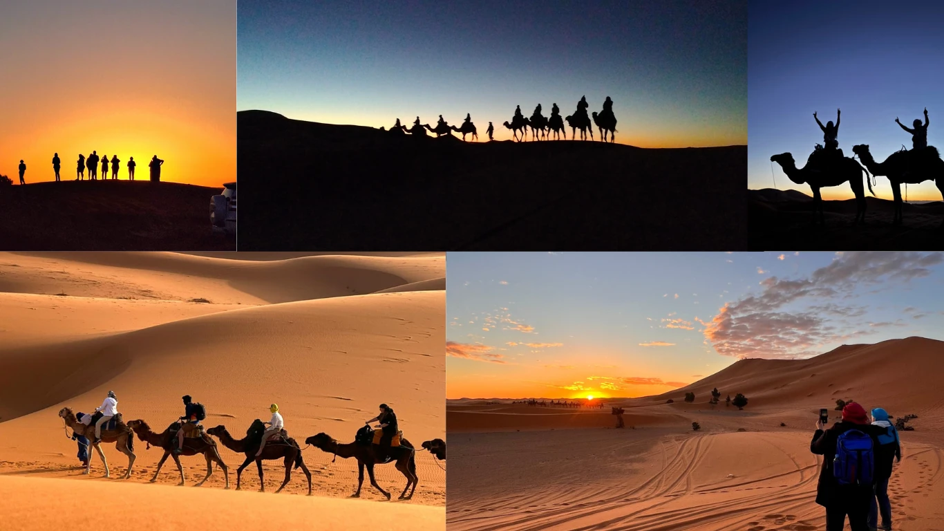 Paseo en Camello al Amanecer en Merzouga Paseo en Camello al Amanecer en Merzouga